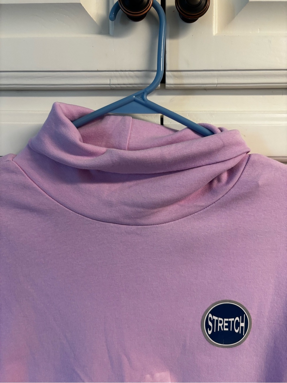 Women’s Stretch Long-Sleeve Turtleneck Top - Lavender - Picture 3 of 7